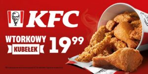 🍗 Wielki powrót Wtorkowego Kubełka w KFC! Już od 19,99 zł Wtorkowy Kubełek KFC promocja 19,99 zł 11 kawałków kurczaka 12 maja