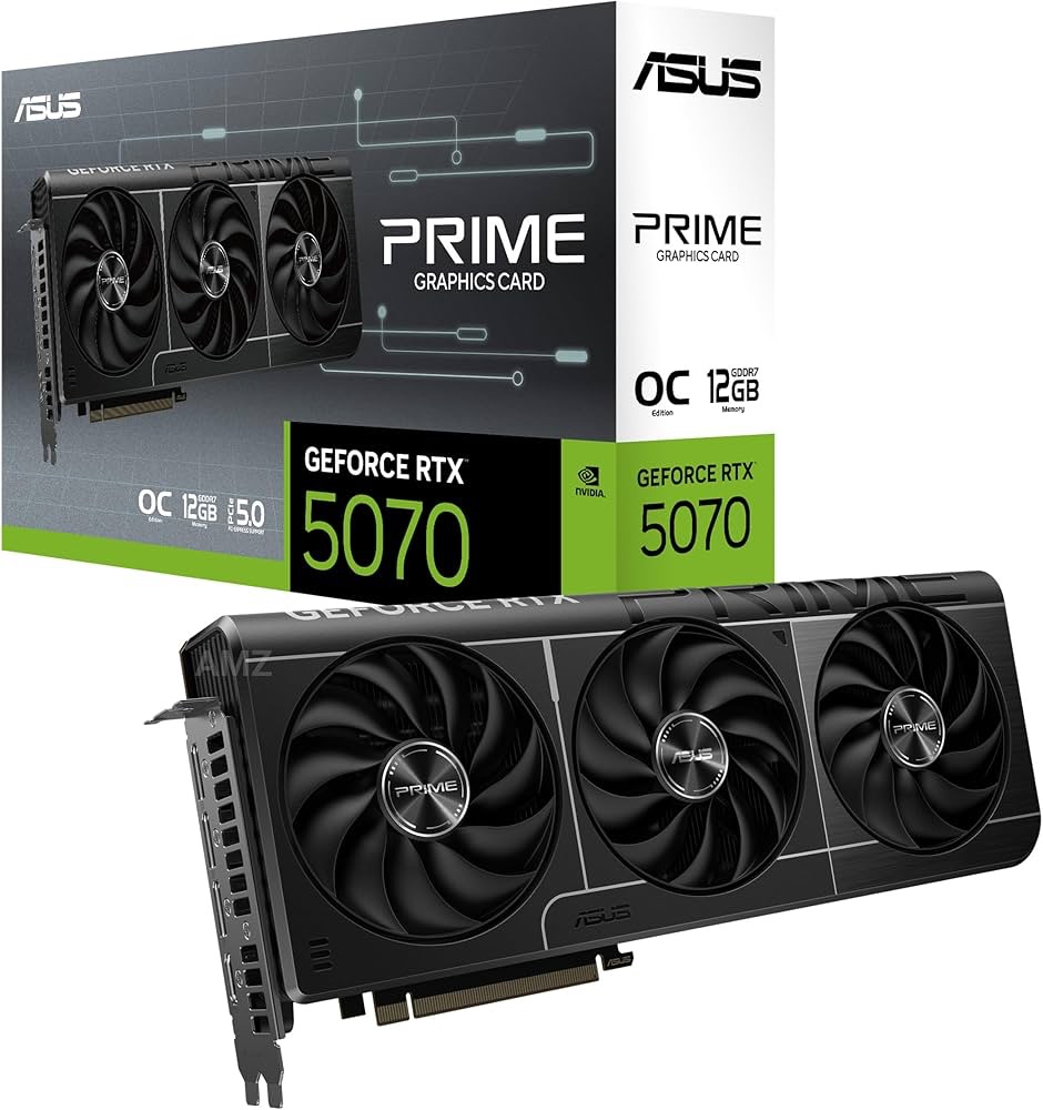 Karta graficzna NVIDIA ASUS Prime GeForce RTX 5070 OC 12GB Blackwell DLSS 4 Amazon