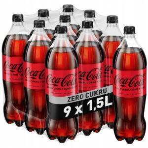 🥤 Zapasy Coca-Cola Zero (9x 1,5l) za 55,99 zł z dostawą pod drzwi! Zestaw Coca-Cola Zero Cukru 9 butelek 1,5 litra zgrzewka promocja Allegro Smart Weeks 56 zł darmowa dostawa