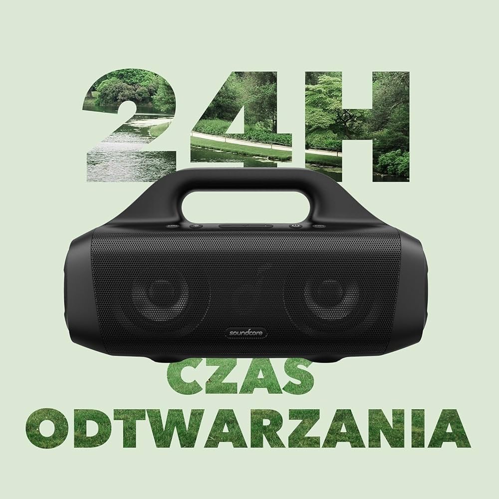 🔊 Głośnik Soundcore Motion Boom za 198,99 zł! Potężny bas na Amazon.pl Głośnik bezprzewodowy Soundcore Motion Boom Anker czarny wodoodporny IPX7 bateria 24h moc 30W tytanowe przetworniki okazja Amazon