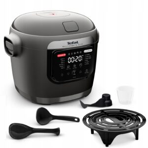 🍲 Inteligentny Multicooker Tefal Multicook&Stir za 449 zł! Okazja Smart! Weeks od 14:00 Multicooker Tefal Multicook and Stir MY720B czarny garnek elektryczny pojemność 6l 12 programów automatyczna łopatka mieszająca Allegro Smart Weeks 449 zł