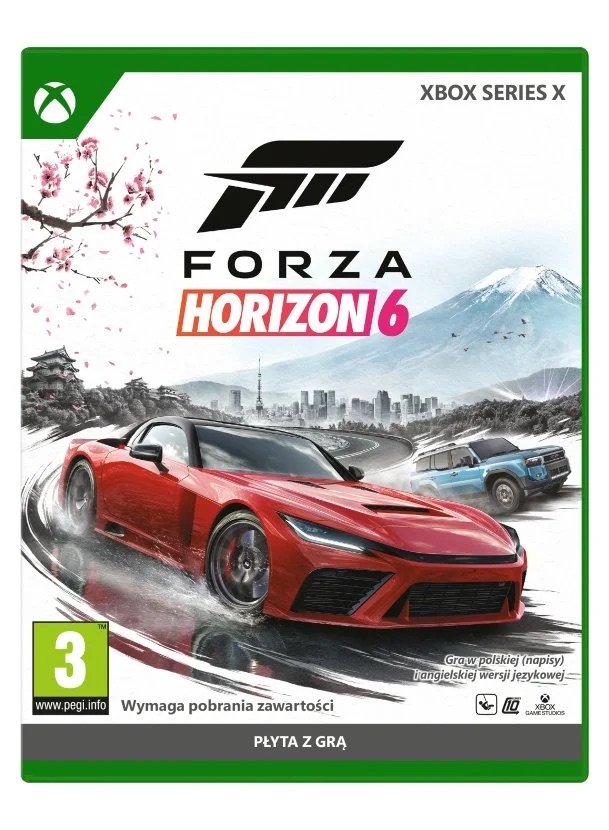 Gra Forza Horizon 6 Xbox Series X wydanie pudełkowe polska wersja językowa Playground Games okładka wyścigi samochodowe okazja Empik 269 zł