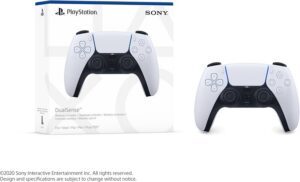 Bezprzewodowy kontroler Sony DualSense PS5 biały pad do gier PlayStation 5 triggery adaptacyjne haptic feedback okazja Amazon.pl 250 zł⁠