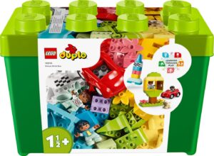 Klocki LEGO Duplo 10914 Klasyczne pudełko z klockami Deluxe 85 elementów żółty plastikowy pojemnik zabawka edukacyjna dla maluchów okazja Allegro Smart Weeks 130 zł⁠