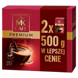 Kawa mielona MK Cafe Premium DUOPACK dwa opakowania 500g zestaw 1kg aromat baristów okazja Allegro Smart Weeks sklep Allegro 55 zł⁠
