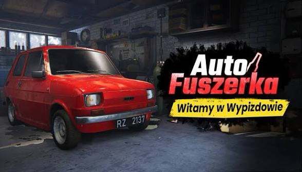 Gra Auto Fuszerka premiera Steam promocja tani symulator mechanika samochody PRL Wypizdów Dolny Janusz Mechanik śmieszne gry PC okazja czerwiec 2026