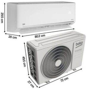 Klimatyzator Split pompa ciepła powietrze powietrze BEKO 3.5 kW usługa montażu w cenie Media Expert kod rabatowy R2905-090626 klimatyzacja do domu mieszkania 39m2 Wi-Fi chłodzenie ogrzewanie promocja 2026