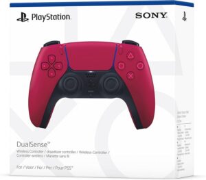 Oryginalny kontroler bezprzewodowy Sony DualSense Cosmic Red pad do konsoli PlayStation 5 PS5 PC czerwony wibracje haptyczne adaptacyjne triggery niska cena Amazon pl darmowa dostawa Prime okazja 2026