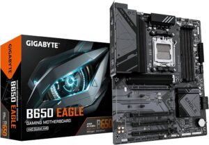 Płyta główna Gigabyte GA-B650 EAGLE AM5 chipset AMD B650 pamięć RAM DDR5 gniazdo procesora Socket AM5 AMD Ryzen 7000 8000 9000 sekcja zasilania VRM slot PCIe 5.0 M.2 Q-Flash Plus podzespoły komputerowe okazja Amazon pl darmowa dostawa Prime 2026