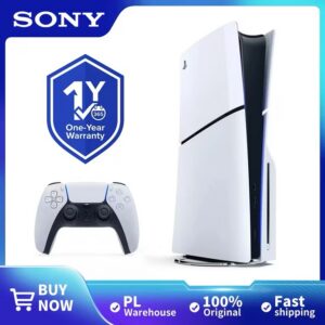 Nowa konsola Sony PlayStation 5 PS5 Slim 1TB SSD wersja z napędem dysków Blu-ray D Chassis wersja europejska pad DualSense polski sprzedawca wysyłka z Polski gwarancja kod rabatowy AEPLL110 czerwiec 2026 wyprzedaż AliExpress okazja tanio
