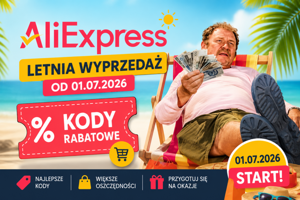 Nowe kody rabatowe AliExpress wyprzedaż letnie oszczędności kupony zniżkowe lipiec 2026 zakupy z Chin oszczędzanie pro-tip waluta USD EUR tania elektronika gadżety