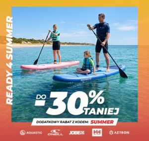 Kod rabatowy Sportano pl zniżka minus 30 procent kupon SUMMER wyprzedaż letnia sprzęt sportowy odzież obuwie woda rower trekking klapki Birkenstock Arizona spodenki Nike promocja lato okazje