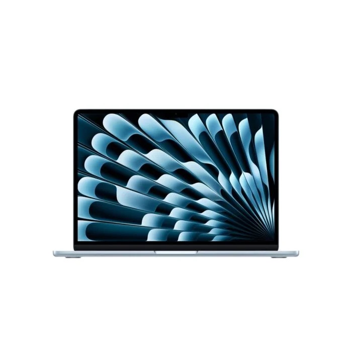 Nowy laptop Apple MacBook Air 13 cali czip M4 10-core CPU 8-core GPU 16GB RAM 256GB SSD kolor błękitny Sky Blue system macOS Sequoia wyświetlacz Liquid Retina autoryzowany sprzedawca Lantre okazja cenowa super cena raty 0 procent