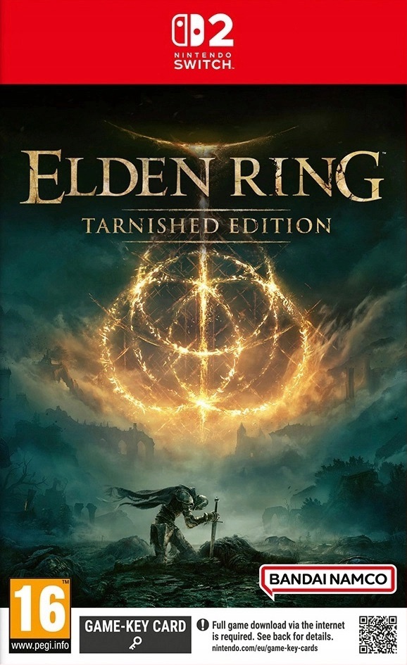 Gra Elden Ring Tarnished Edition na Nintendo Switch 2 wersja pudełkowa kartridż nowa w folii polska wersja językowe napisy dodatek Shadow of the Erdtree przedsprzedaż preorder Bandai Namco FromSoftware okazja cenowa Allegro