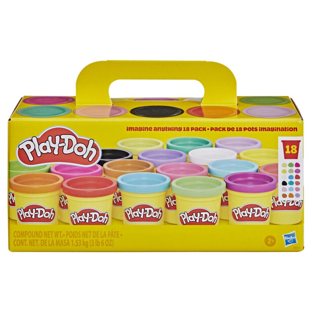 Zestaw 18 dużych tub ciastoliny Play-Doh Nieograniczona wyobraźnia masa plastyczna zabawka sensoryczna dla dzieci różnokolorowe tuby 85 gramów na prezent darmowa dostawa Amazon Prime okazja ta