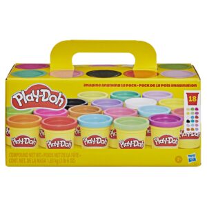 Zestaw 18 dużych tub ciastoliny Play-Doh Nieograniczona wyobraźnia masa plastyczna zabawka sensoryczna dla dzieci różnokolorowe tuby 85 gramów na prezent darmowa dostawa Amazon Prime okazja ta