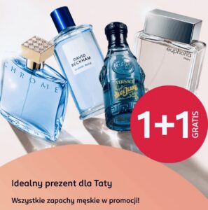 Promocja 1+1 gratis na zapachy męskie i unisex w drogerii Rossmann z okazji Dnia Ojca perfumy Hugo Boss Armani Calvin Klein Gucci Hermes Rabanne YSL czerwiec 2026 okazja