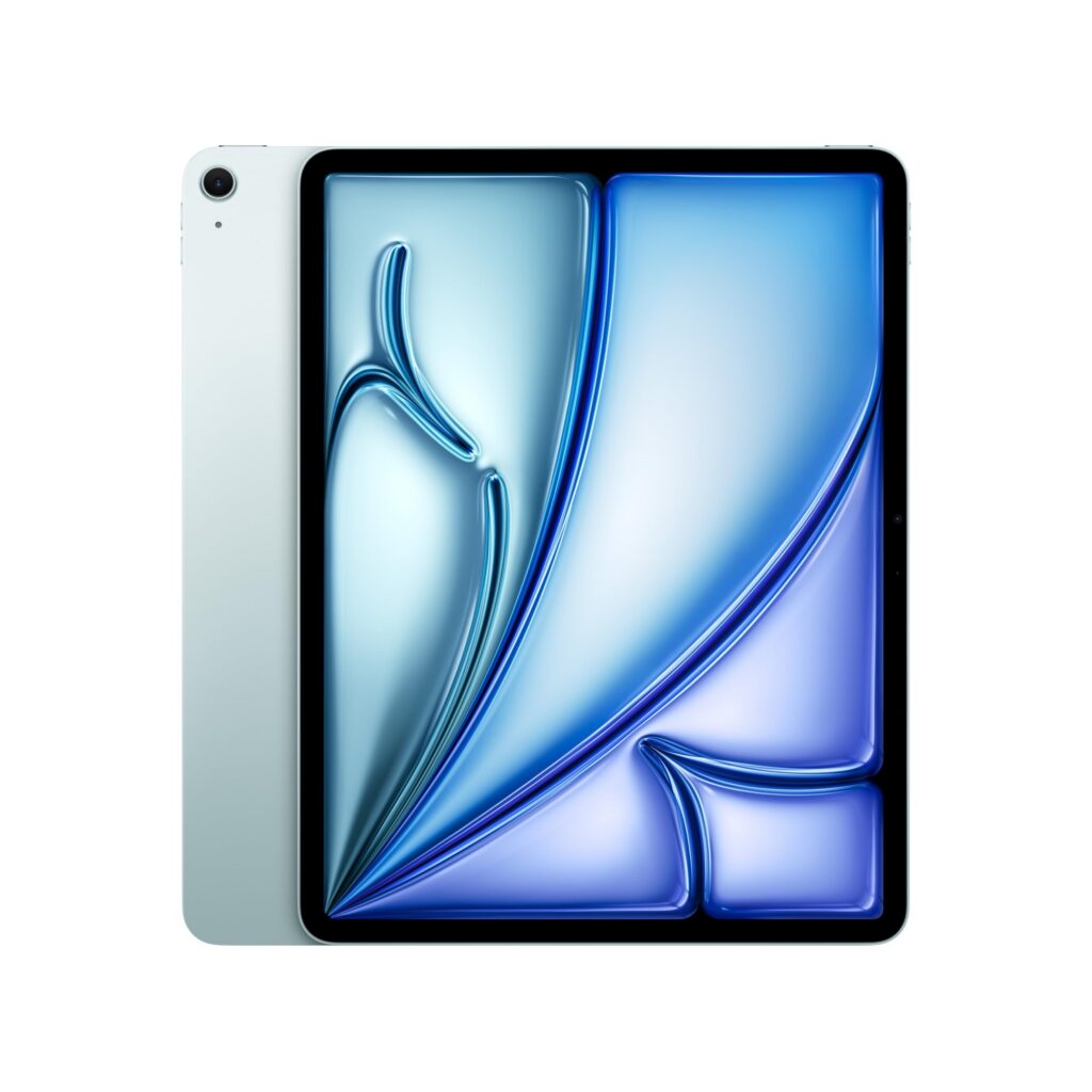 Niebieski tablet Apple iPad Air 13 cali z czipem M3 256 GB ekran Liquid Retina promocja Amazon Prime Days darmowa dostawa