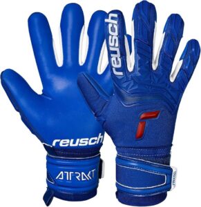 Niebieskie rękawice bramkarskie Reusch Freegel rozmiar 9.5 piłka nożna sprzęt sportowy promocja Amazon darmowa dostawa Prime tanio
