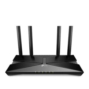 Czarny router TP-Link Archer AX58 Wi-Fi 6 4 anteny AX3000 porty gigabitowe promocja na elektronikę Amazon darmowa dostawa Prime stabilny domowy internet