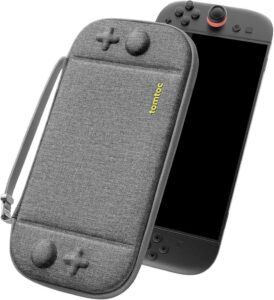 Smukłe etui tomtoc Nintendo Switch 2 model 2025 twardy pokrowiec na gry podróżny futerał ochrona Amazon Prime darmowa dostawa promocja