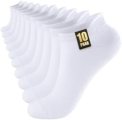 Zestaw 10 par krótkich skarpetek sportowych SockWaddles bawełniane stopki do sneakersów damskie męskie oddychające promocja Amazon Prime darmowa dostawa