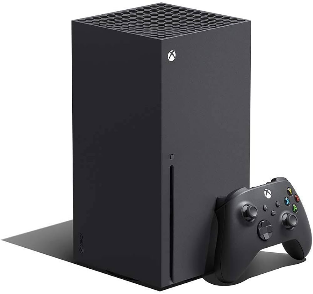 Czarna konsola Microsoft Xbox Series X 1TB napęd optyczny kontroler pad promocja Amazon darmowa dostawa Prime nowa generacja gier