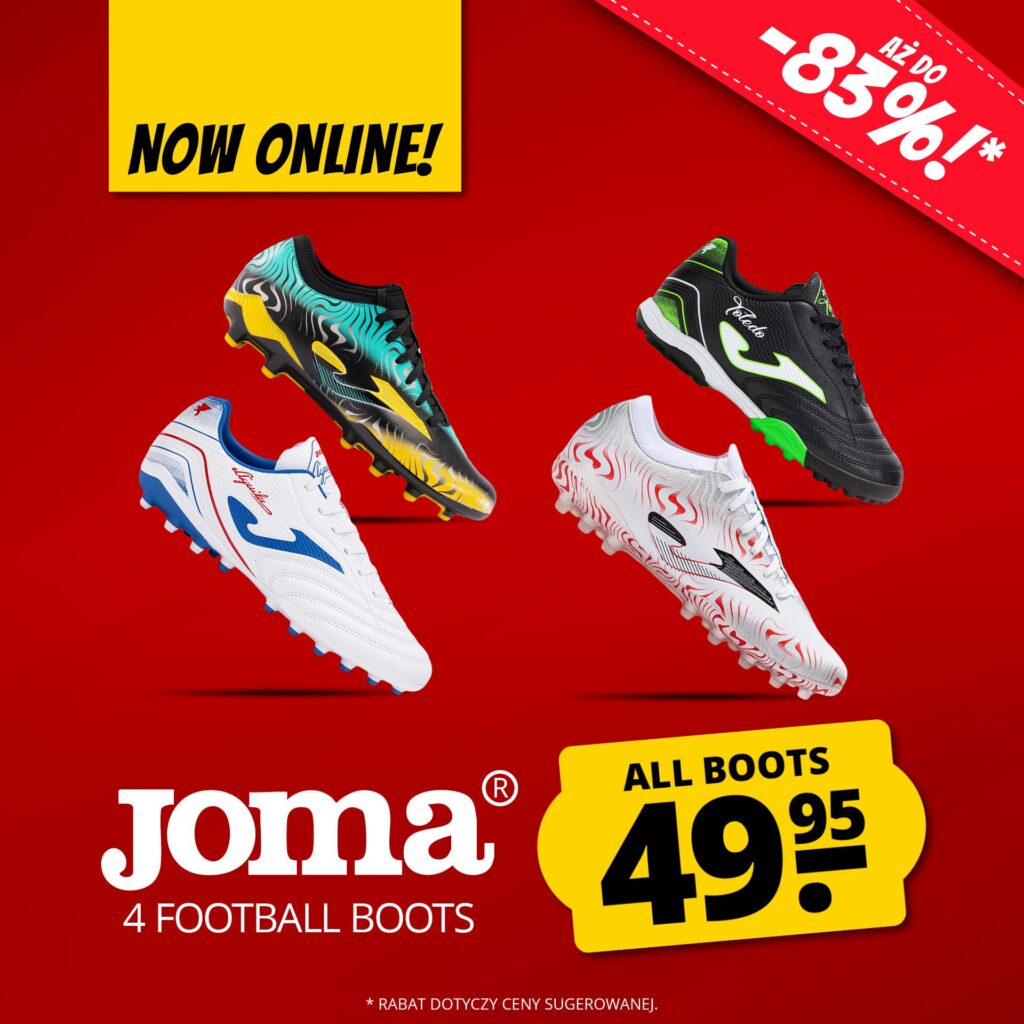 Buty piłkarskie Joma wyprzedaż korki turfy halówki tanie buty do piłki nożnej Sportrabat orlik hala trawa