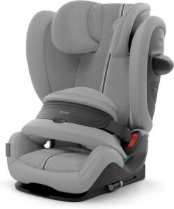 Fotelik samochodowy Cybex Pallas G2 Plus i-Size Mid Grey Moon Black osłona tułowia ISOFIX dla dzieci 9-50 kg promocja Amazon Prime darmowa dostawa