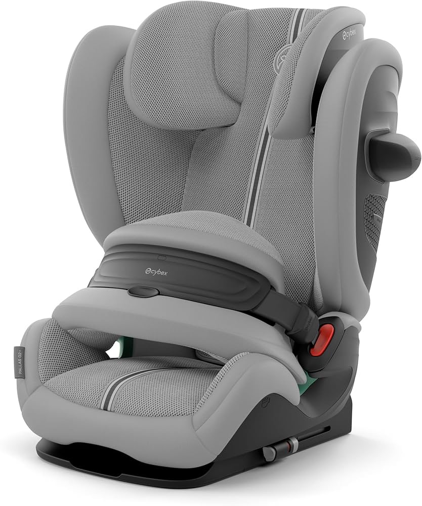 Fotelik samochodowy Cybex Pallas G2 Plus i-Size Mid Grey Moon Black osłona tułowia ISOFIX dla dzieci 9-50 kg promocja Amazon Prime darmowa dostawa
