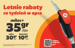 Promocja Letnie Rabaty Circle K zniżka do 35 groszy na litrze paliwa aplikacja Circle K extra tanie tankowanie na wakacje