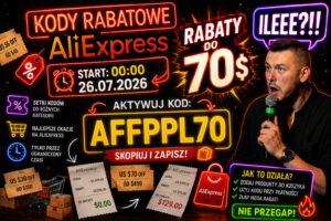 Kody rabatowe AliExpress wyprzedaż kupony lipiec smartfon POCO F8 Ultra promocja
