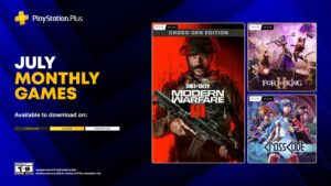 PlayStation Plus oferta lipiec 2026 darmowe gry Call of Duty Modern Warfare III For The King II CrossCode koniec fizycznych płyt Sony 2028