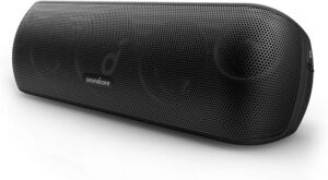 Bezprzewodowy głośnik Bluetooth Soundcore Motion+ 30W czarny Hi-Res Audio BassUp wodoodporny promocja Amazon darmowa dostawa