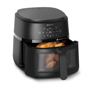 Frytkownica beztłuszczowa Philips Ovi 2000 czarna Airfryer 6,2L okienko promocja Amazon darmowa dostawa Prime