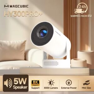 Przenośny projektor Magcubic HY300 Pro+ 8K Android 14 kino domowe WiFi 6 Bluetooth 5.4 tanio AliExpress wysyłka z Polski