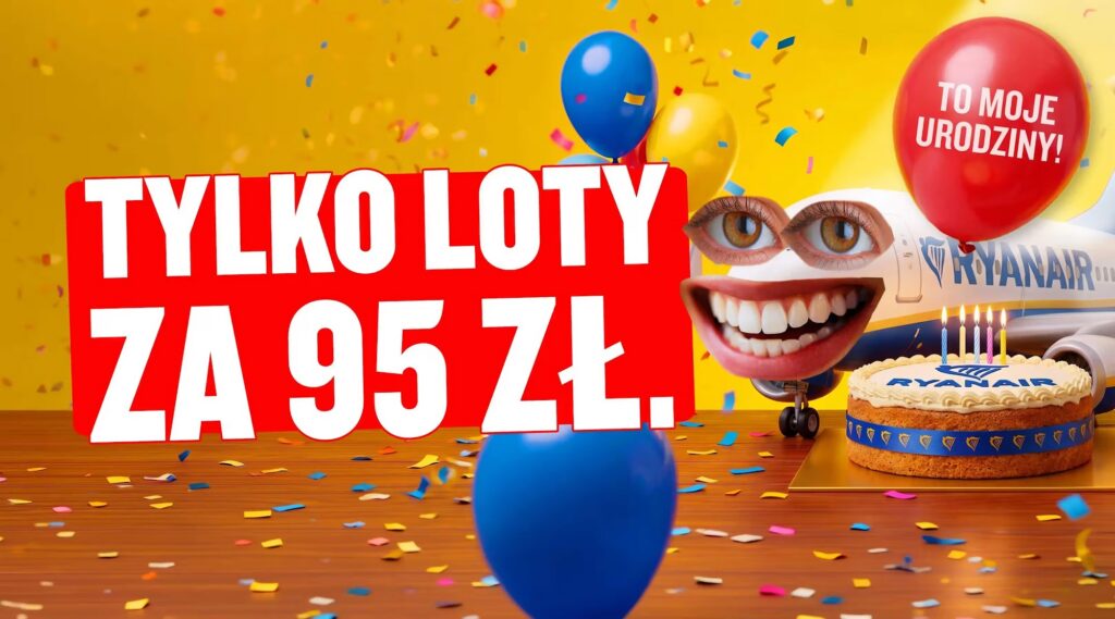 Błyskawiczna wyprzedaż urodzinowa Ryanair tanie loty z Polski od 95 zł w dwie strony wakacje city break