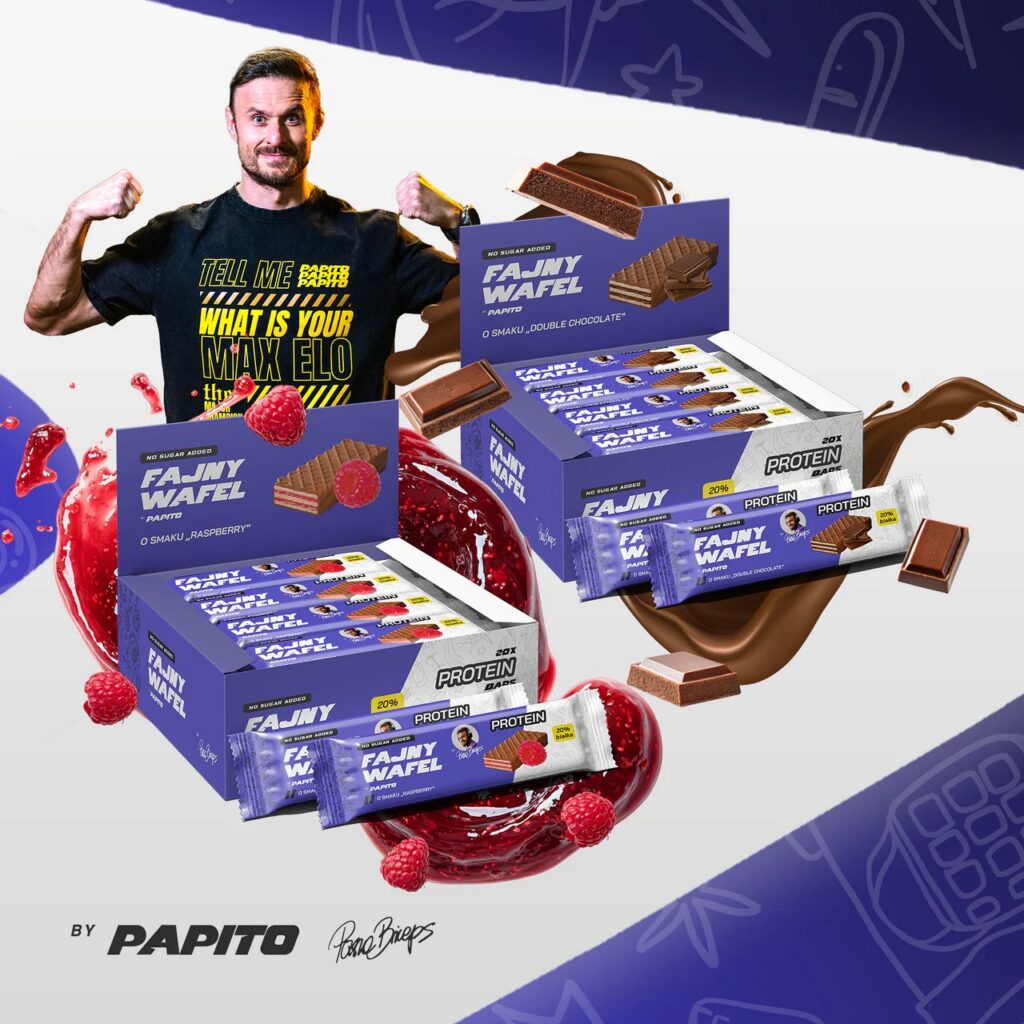 Fajny Wafel Pasha Biceps promocja 2+1 w sklepach Dealz baton białkowy bez cukru