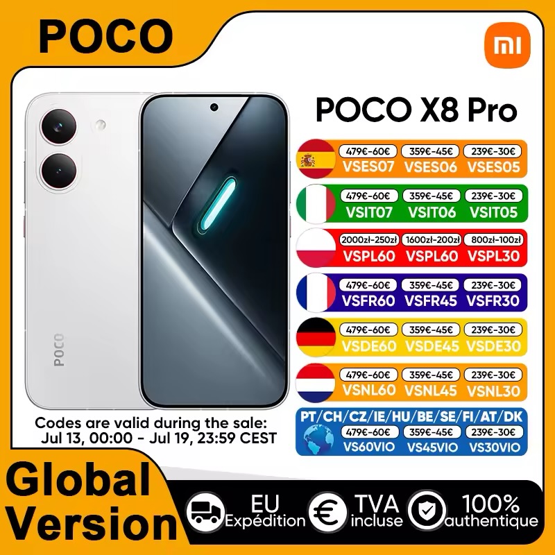 Smartfon POCO X8 Pro 5G czarny biały miętowy AMOLED 120Hz AliExpress szybka wysyłka Polska kod rabatowy