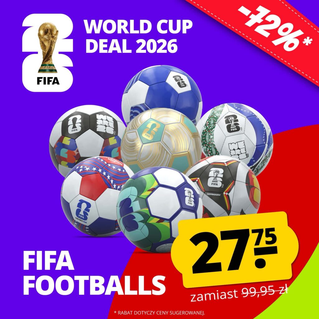 Piłka nożna FIFA World Cup 2026 rozmiar 5 promocja Sportrabat wyprzedaż tania piłka