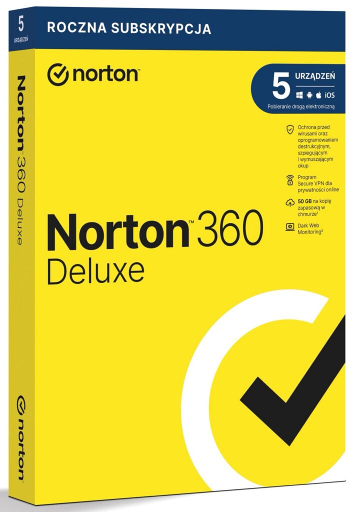 Norton 360 Deluxe VPN za darmo roczna licencja promocja antywirus kod rabatowy