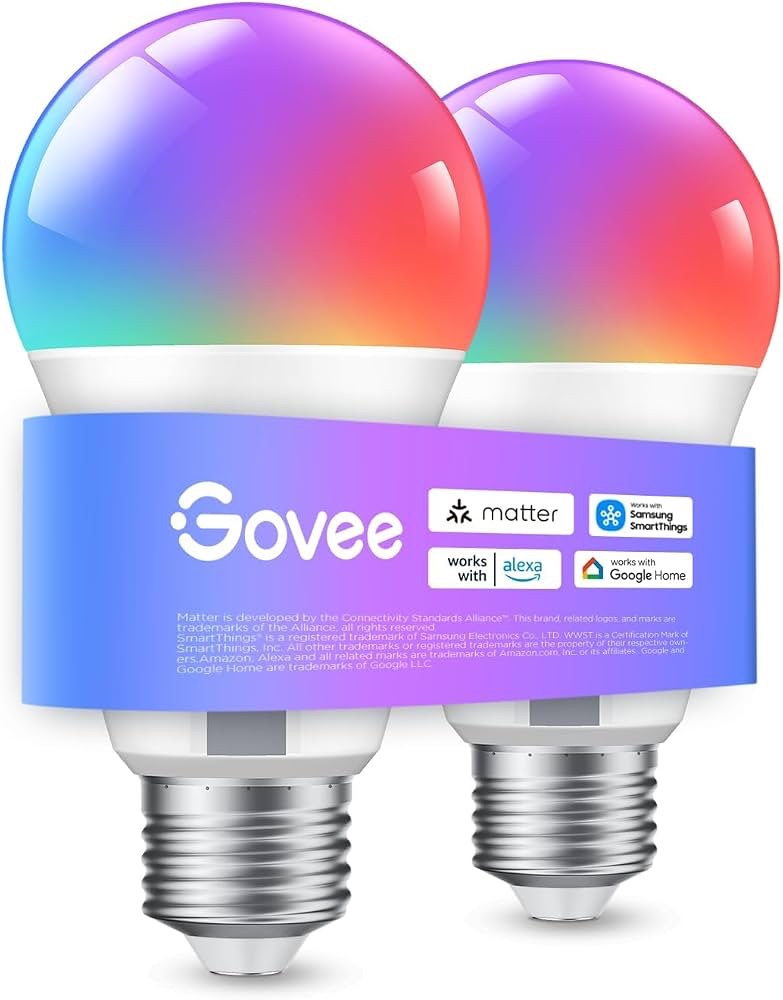 Inteligentne żarówki Govee E27 2 sztuki LED RGB Wi-Fi Alexa Amazon Prime promocja