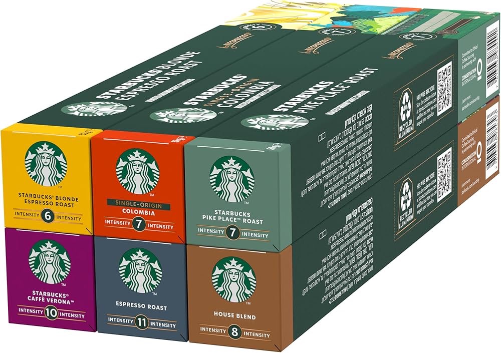 Kapsułki kawa Starbucks Nespresso 60 sztuk Discovery Variety Pack Amazon Prime darmowa dostawa