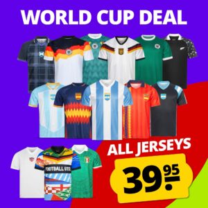 Retro koszulki piłkarskie reprezentacji narodowych Sportrabat wyprzedaż World Cup Deal