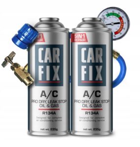 Zestaw do nabijania klimatyzacji czynnik R134a CARFIX 5w1 gaz przewód manometr Allegro Smart promocja