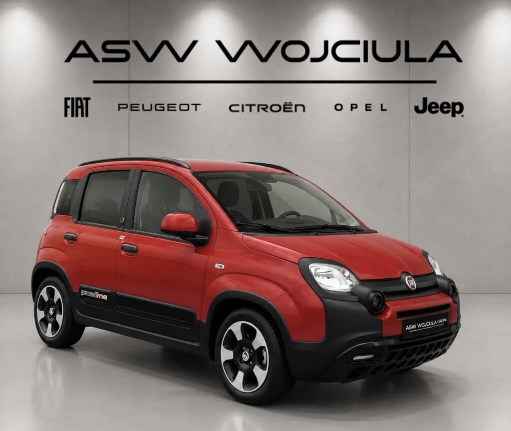 Nowy Fiat Pandina 1.0 Hybrid Cross 2026 czerwony autoryzowany dealer ASW Wojciula promocja