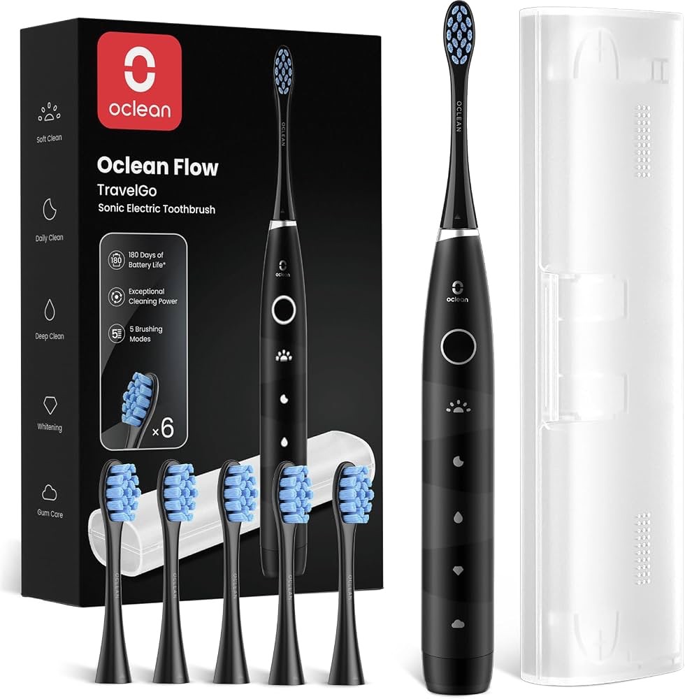 Szczoteczka soniczna Oclean Flow TravelGo zestaw czarna Amazon Prime promocja