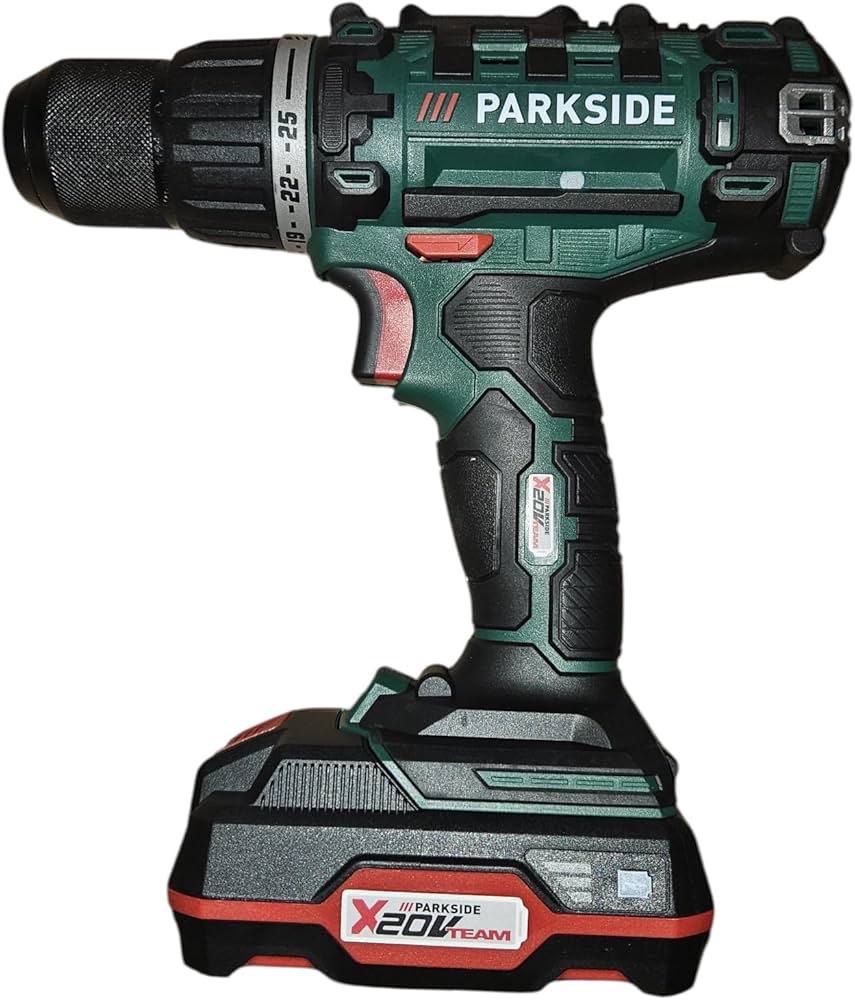 Wkrętarka akumulatorowa Parkside 20V PABS 20-Li E6 zestaw z baterią ładowarką Amazon Prime