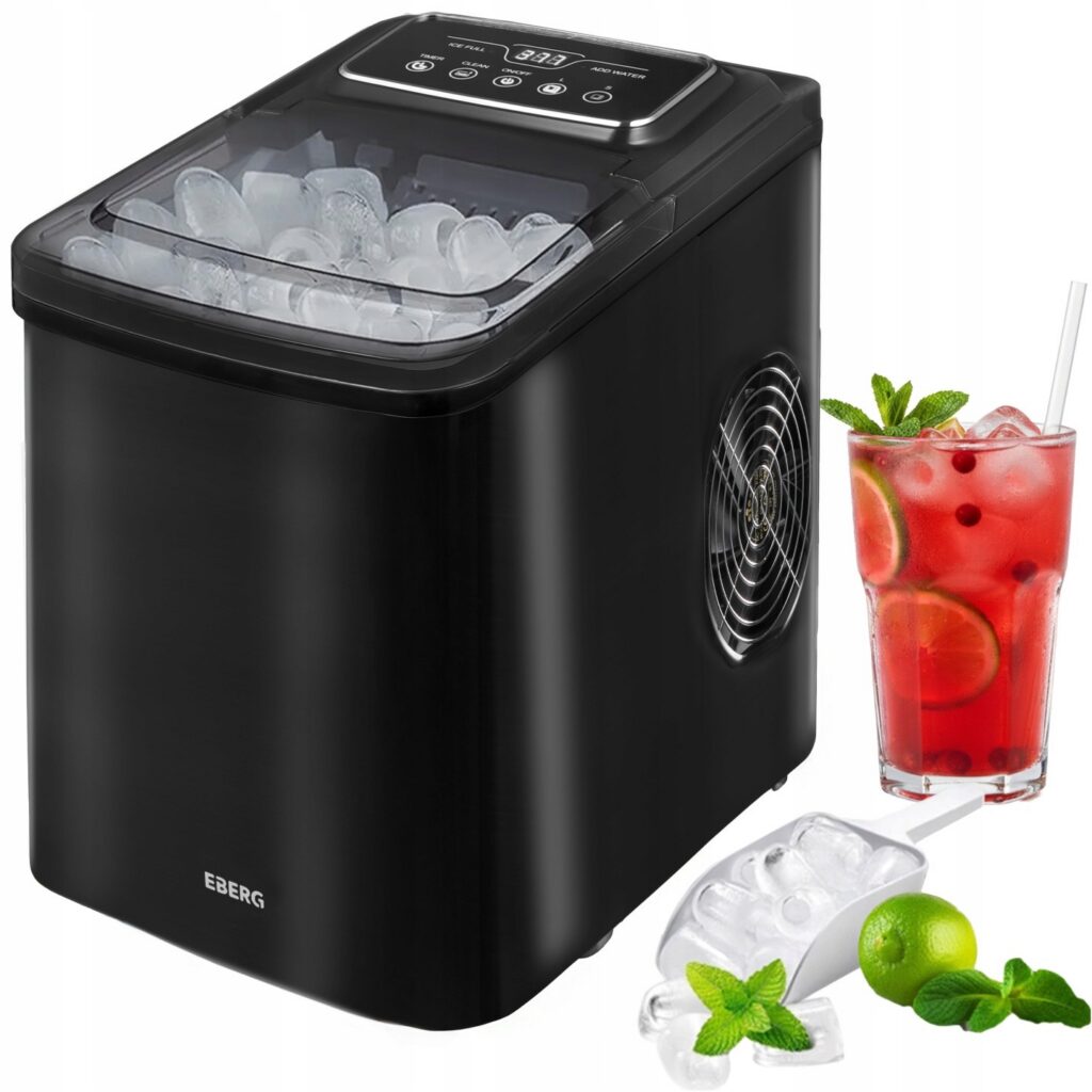 Kostkarka do lodu EBERG QIM Black 160W maszyna do lodu Allegro Smart promocja