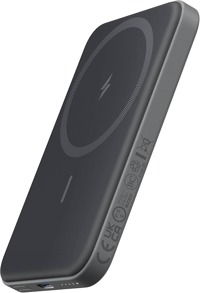 Magnetyczny powerbank Anker 621 MagGo czarny do iPhone Amazon Prime promocja
